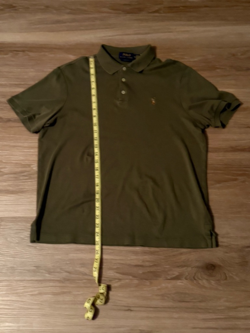 Polo by Ralph Lauren | Olive Green Men’s Classic Fit Polo Shirt - Picture 4 of 4